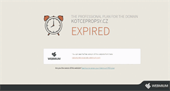 Desktop Screenshot of kotcepropsy.cz